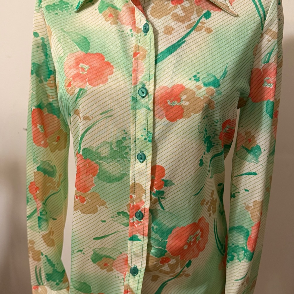 Alex Colman 70s Floral Long Sleeve Blouse